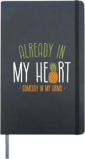 IVF Transfer Day Pineapple Vitro Infertility Awareness Hardcover Journal, Black