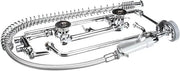 T&S Brass B-0133-ADF12-B Easy Install Pre-Rinse Spring Action Wall Mount with 8" Centers and 12" Add-On Faucet Wall Bracket