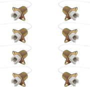 Food Warmer Element Socket Replacements | 8-Pack | Direct Replacement for Merco 000672SP, Frymaster 8071415, and Star MFG 2E-200409 Food Warmers