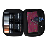 Art Marker Travel & Gift Set: 54 Color Dual Brush Pen Set with Zipper Marker Case (Oyster) - Includes Color Blending Palette Kit by Tombow – Model 56255, 56256, 56257