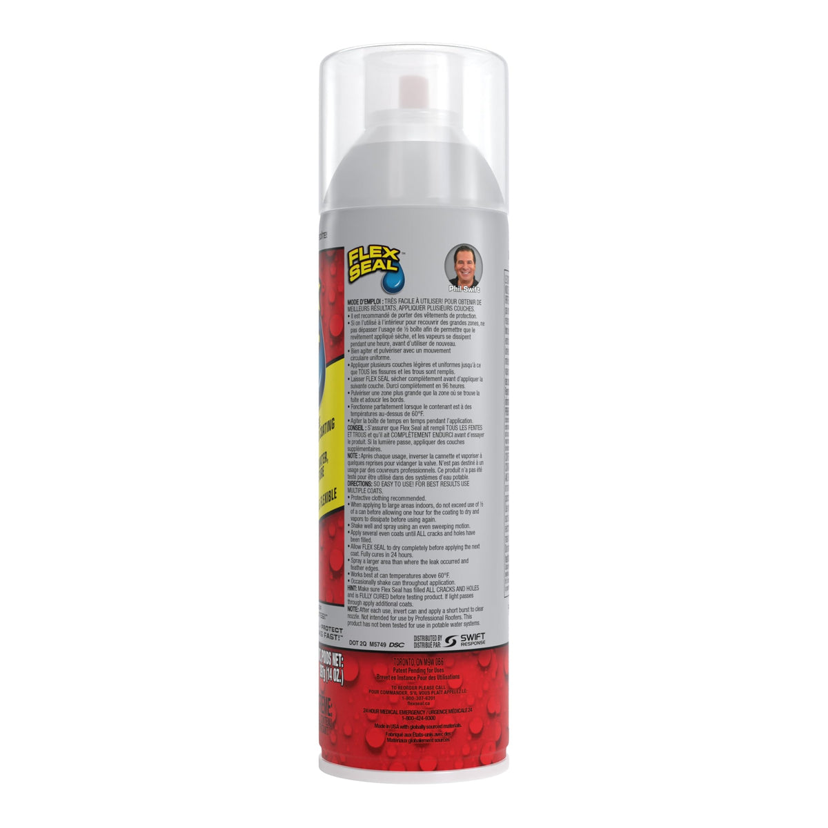 Clear Coating â€“ Aerosol Spray by Flex Seal – 14 Oz, Rubber, Clear, Model FSCL20C