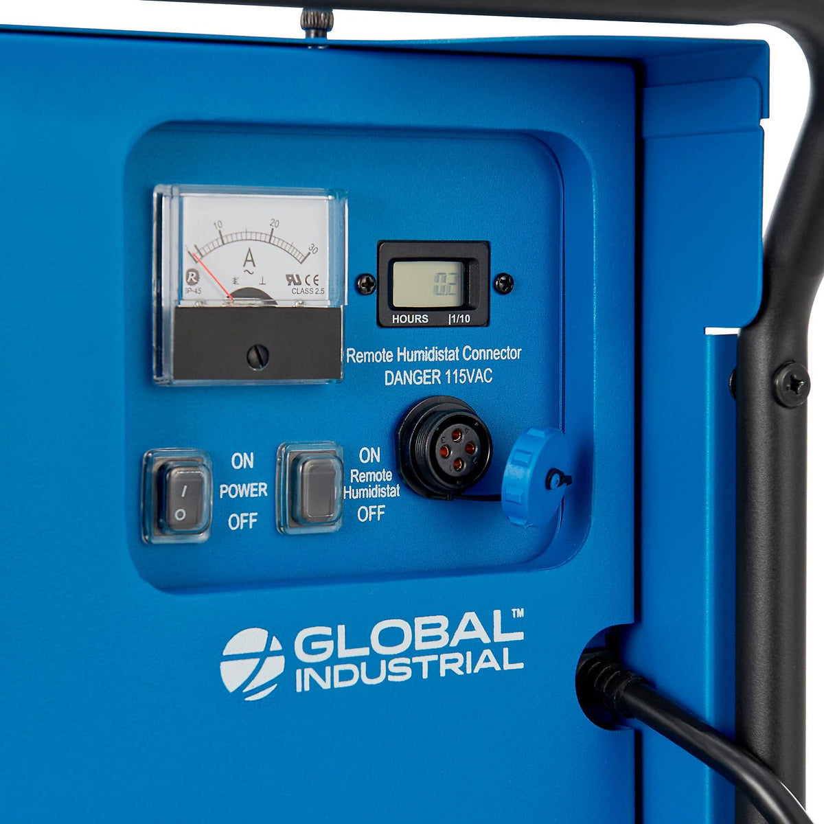 Desiccant Dehumidifier by Global Industrial – Metal, Black & Blue, Model DDH50