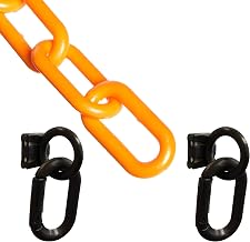 Mr. Chain Loading Dock Kit, Safety Orange, with 2 in Plastic Chain (72312)