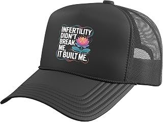 IVF in Vitro Fertilization Transfer Day Fertility Pregnancy Trucker Hat with Adjustable Mesh Back