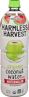 Harmless Harvest Organic Coconut Water With Watermelon, 32 oz
