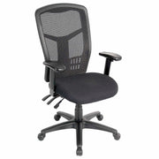 Interion Mesh Back Office Chair with High Back & by Global Industrial – 20"W x 18.5"D x 23.5"H, Black, Model A90342TMI+38L1