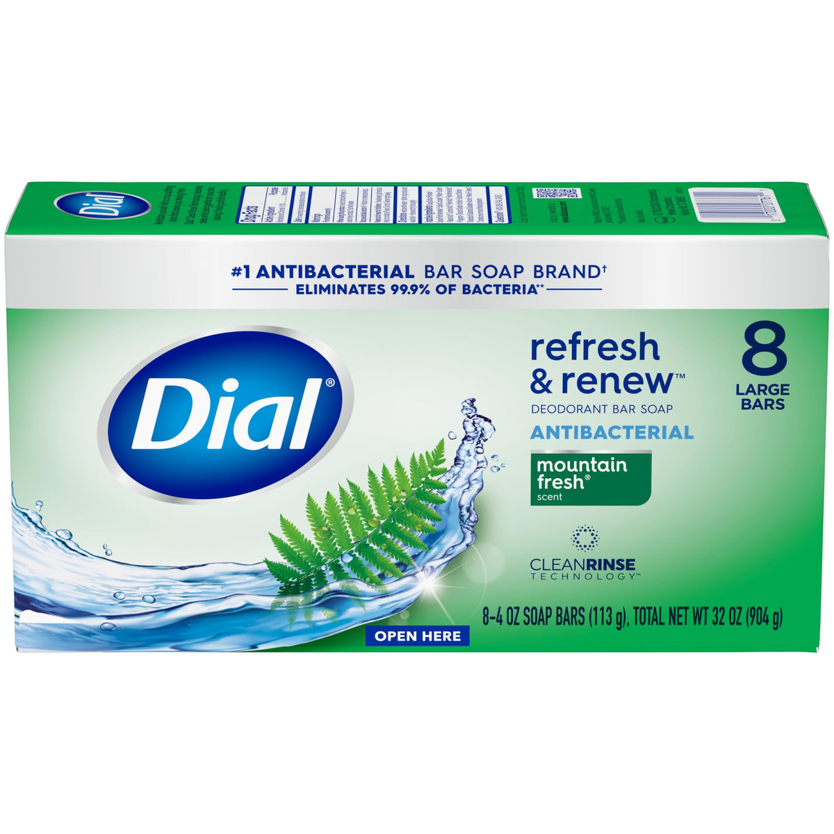 Dial Soap / Mountain Fresh / 4 Ounce (Pack of 32) Soaps
