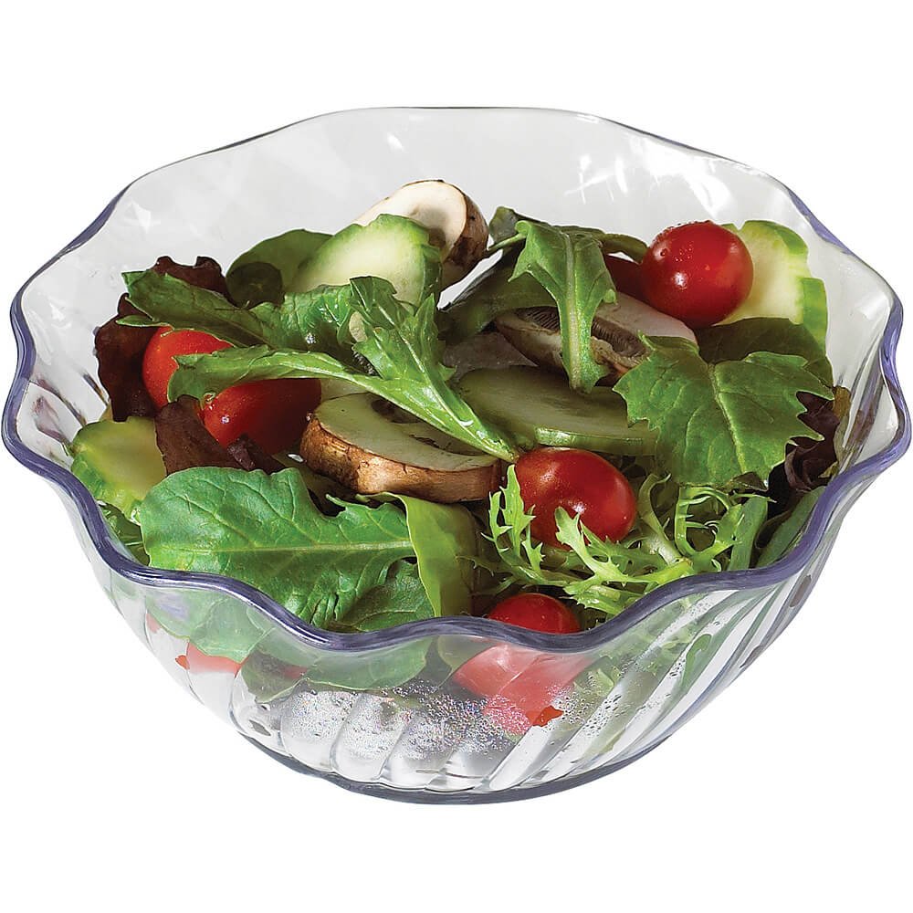 SRB13CW135 Swirl Bowl serving plastic 13 oz. clear - Case of by Cambro – 13.0 ounces, Clear, Model 0099511338931