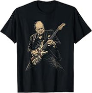 Winston Churchill Playing Guitar Rocker Humor Vintage T-Shirt