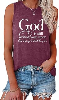 Women's Graphic God is Still Writing Your Story Graphic Tank Tops