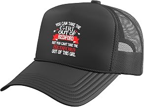 Bedford Girl Cant Take Her Out of Bedford Trucker Hat with Adjustable Mesh Back