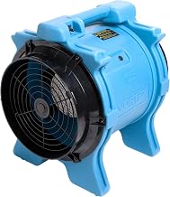 Dri-Eaz Vortex 1.0 HP Ventilation Fan (F174-BLU), Air Mover Blower Fan