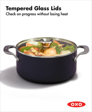 Professional 5QT Stock Pot with Lid by OXO – 5 Quarts, Healthy Ceramic Nonstick, PFAS-Free, Hard Anodized, Stainless Steel, Black, Model CC004744-001