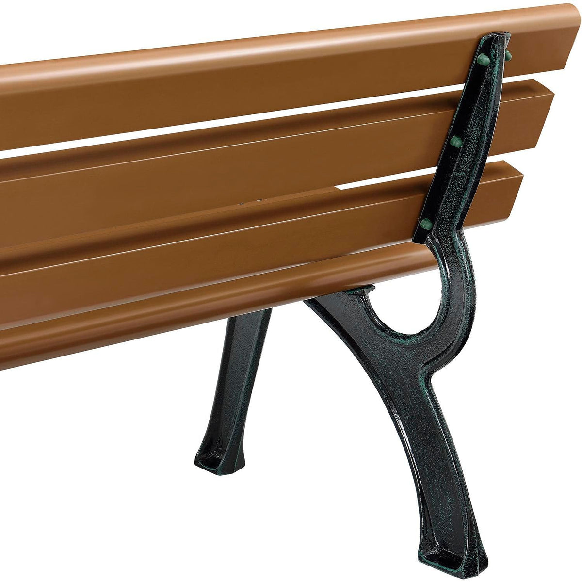4'L Outdoor Park Bench with Backrest by Global Industrial – 4', Plastic, Tan, Model 240125TN