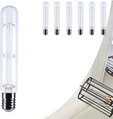 Satco 5W T9 LED Light Bulb 5000K Natural Light 500 Lumens Clear 300 Degree Beam E26 Medium Base 92 CRI Dimmable Wet Rated IP65 Enclosed Fixture Rated 120V S12531 (6 Pack)