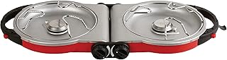Coleman Fold ‘N Go 2-Burner Propane Stove, Dual Adjustable Burners with 20,000 BTUs of Power & InstaStart Ignition, Great for Camping, Tailgating, Grilling, & More