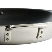 Tri-Ply Frying Pan by Winco – 14", 3.5 quarts, Stainless Steel, Silver, Model TGFP-14NS