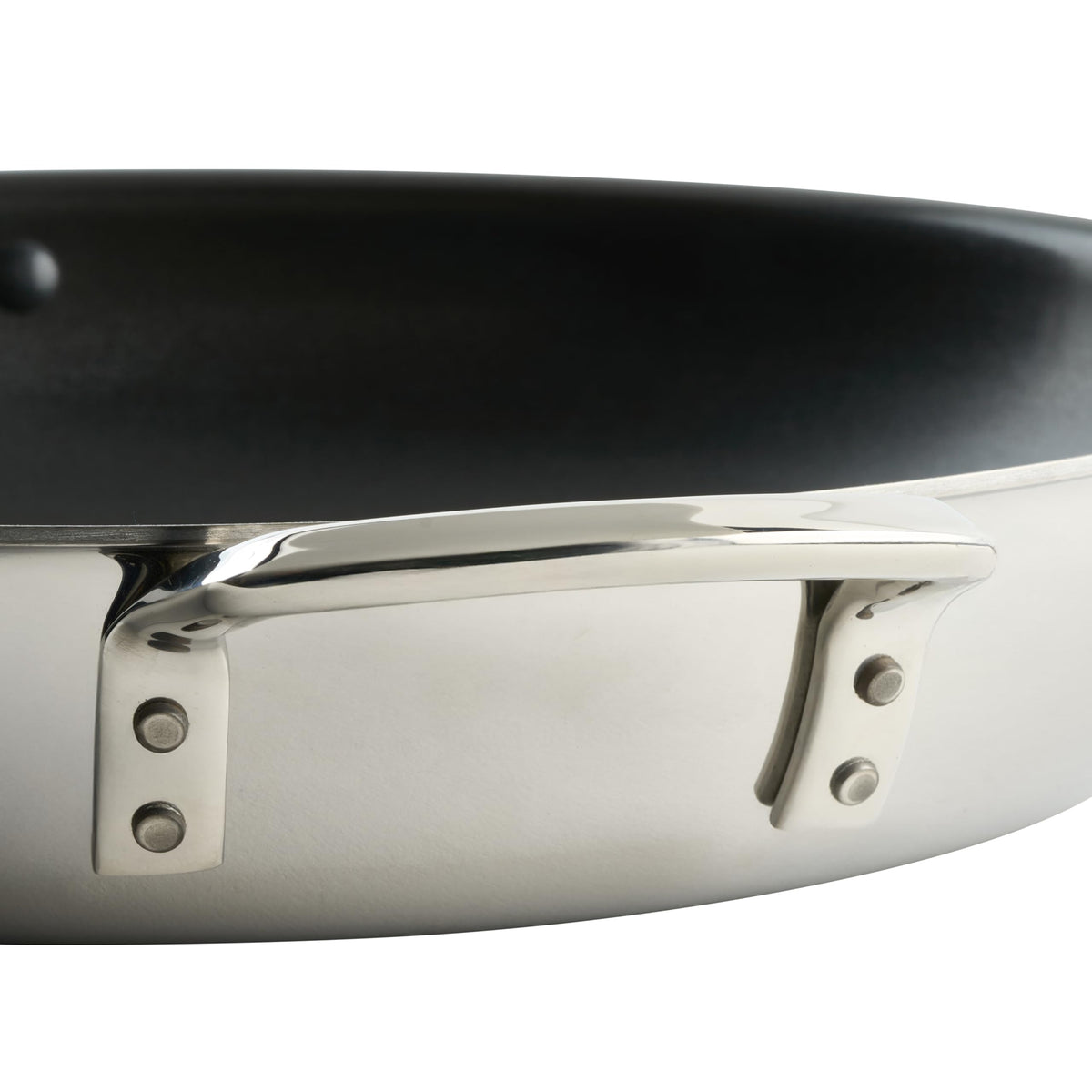 Tri-Ply Frying Pan by Winco – 14", 3.5 quarts, Stainless Steel, Silver, Model TGFP-14NS