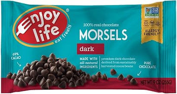 Enjoy Life Dark Chocolate Morsels, 9 Ounce (Pack of 12)
