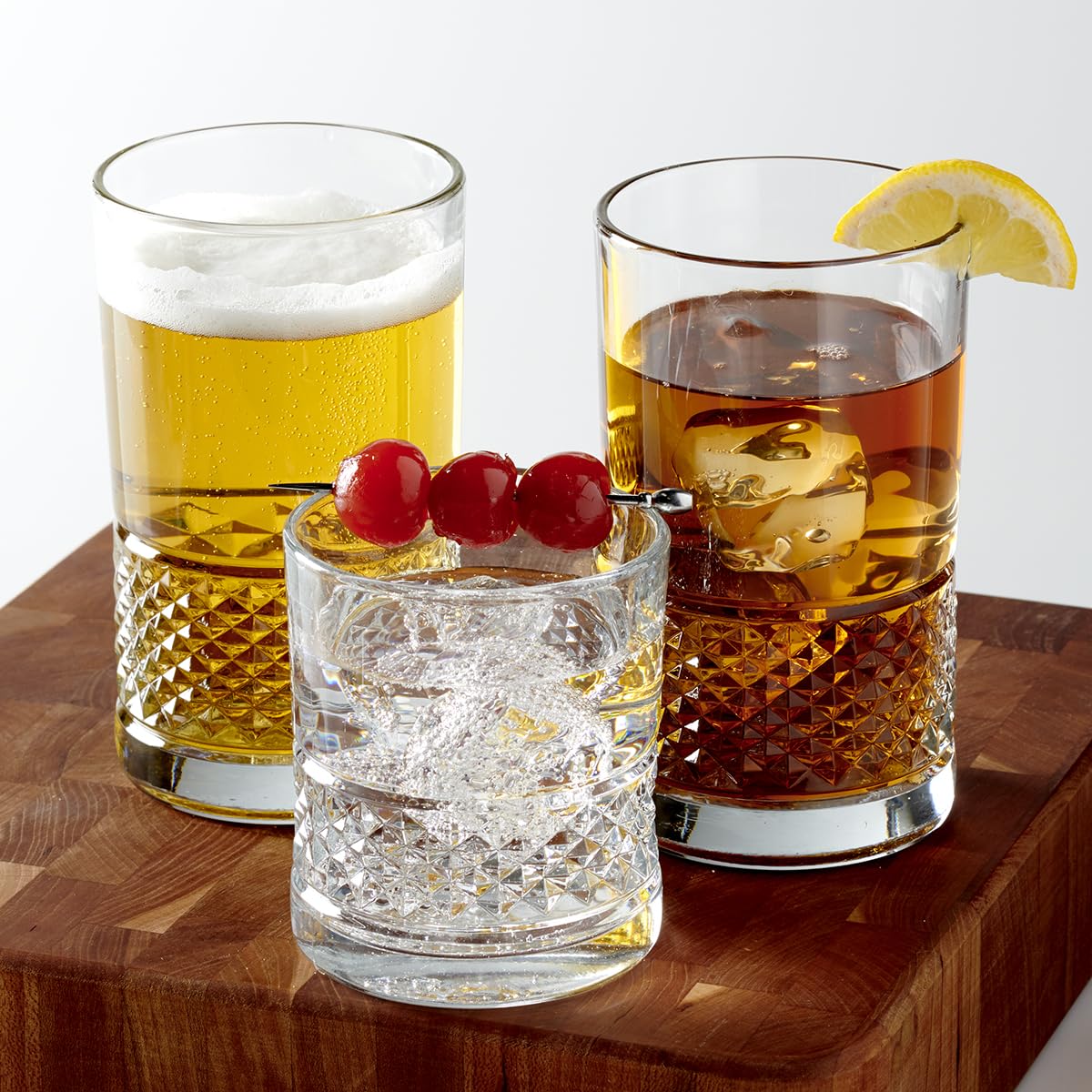 Anchor Hocking Alistair / 16 Ounces / Clear Old Fashioned Glasses