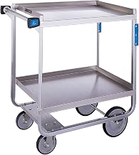 Manufacturing 710 Utility Cart, Stainless Steel, 2 Shelves, 700 lb. Capacity (Fully Assembled)