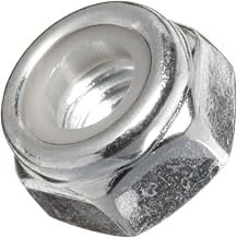 Carbon Steel Lock Nut, Zinc Plated Finish, Right Hand Threads, Self-Locking/Nylon Insert, Meets DIN 985, M8-1.25 Threads (Pack of 100)