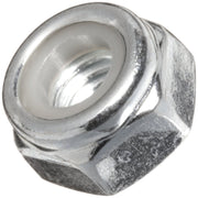 Carbon Steel Lock Nut by Small Parts – M8-1.25, Carbon Steel, Silver, Pack of 100
