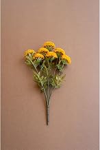 Bundle of Seven Artificial DALHIAS - Mustard