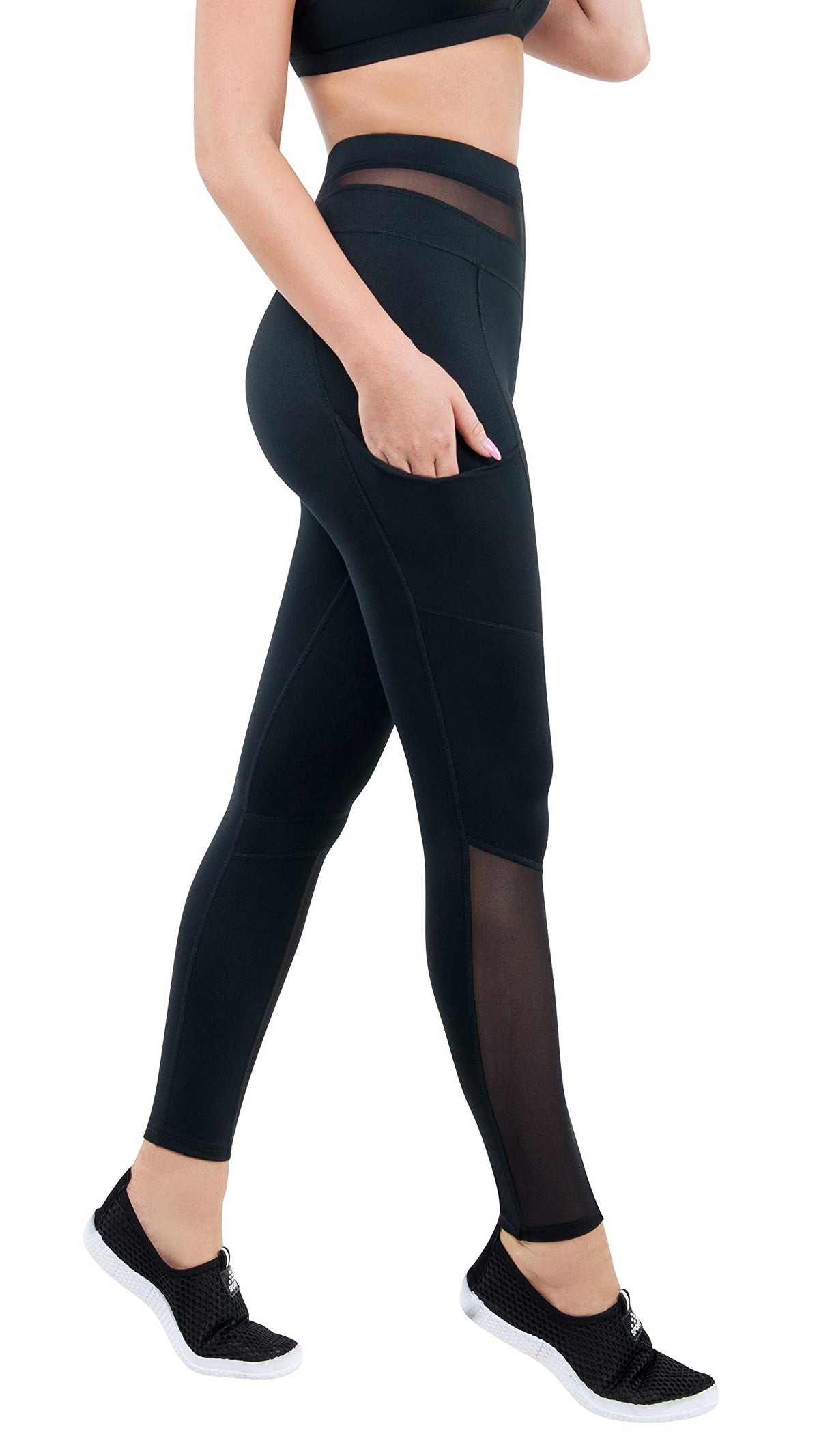Power Legging (Large) Black by Starline – Large, Polyester, Black, Model SA7005