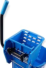 Carlisle FoodService Products 26 Qt Mop Bucket with Side Wringer, Blue