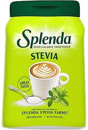 SPLENDA Stevia Zero Calorie Sweetener, Plant Based Sugar Substitute Granulated Powder, 19 oz Jar