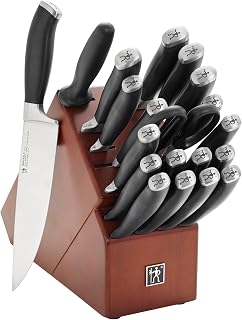 HENCKELS Elan 21-pc Knife Block Set, Brown