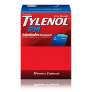 PM Extra Strength Sleep Aid Caplets by Tylenol – 2 Count (Pack of 50), Packets, Pack of 50, Model TYLPM2