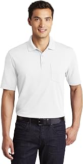 Port Authority Dry Zone UV Micro-Mesh Pocket Polo 4XL White