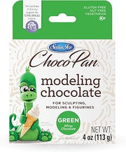 Satin Ice ChocoPan Green Modeling Chocolate (4 Ounce) For Cake Decorating