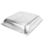 Stainless Steel 20" x 20" Pre-Rinse Basket - 4" Deep by Drain-Net – Silver