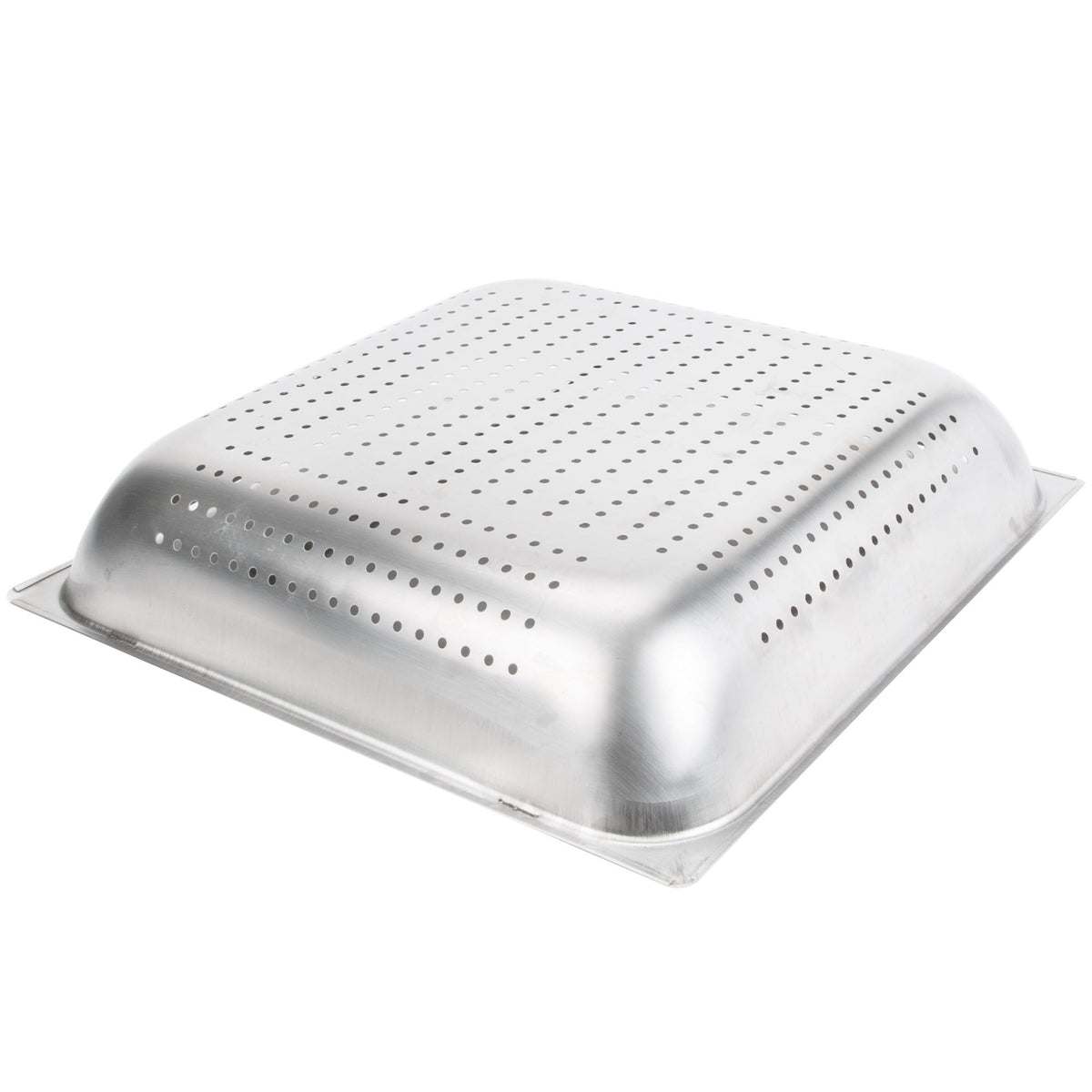 Stainless Steel 20" x 20" Pre-Rinse Basket - 4" Deep by Drain-Net – Silver