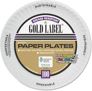 AJM Packaging AJMCP6GOAWH - Ajm Coated Paper Plates