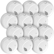 First Alert Interconnect Hardwire Smoke Alarm with Battery Backup & Voice Alerts, 12-Pack