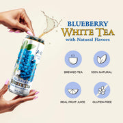 AriZona Blueberry White Tea / 22 Fl Oz (24 Pack) / 24 White