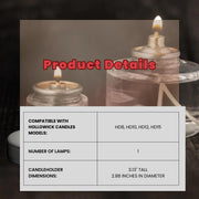 Tall Votive Candle Holders by Hollowick – 2.8 by 3.13, White, Model 6207ST