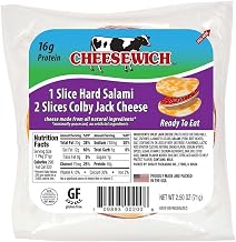 Cheesewich Colby Jack and Salami, 2.5 Ounce -- 96 per case.