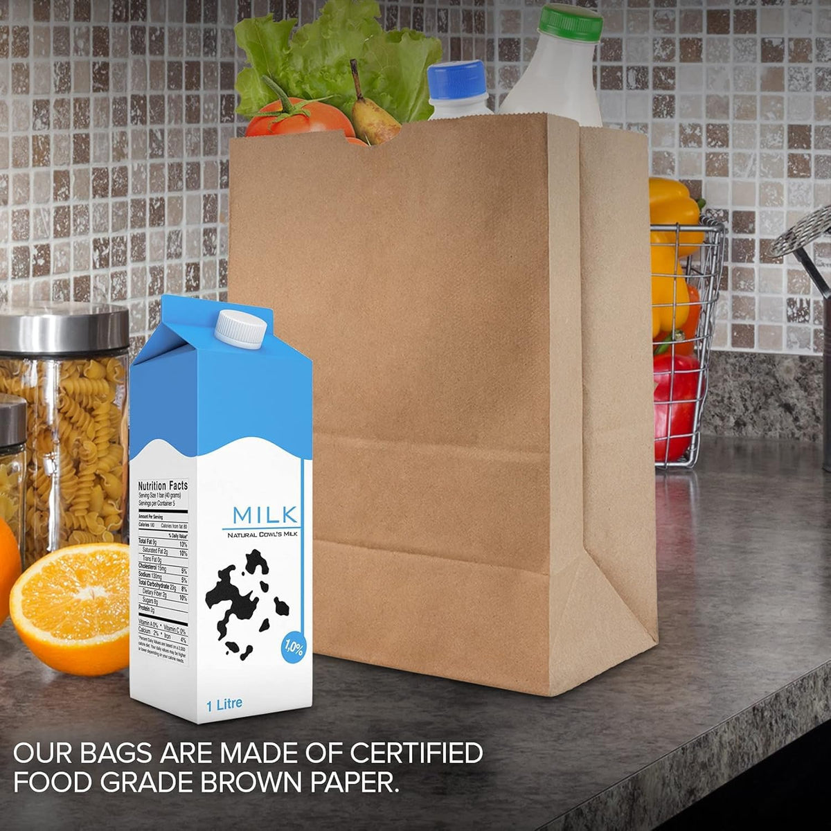 Stock Your Home 420 Count / Brown / 52.0 pounds Bags