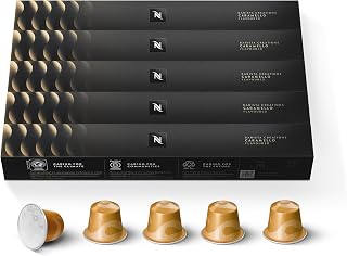 Nespresso Original, Caramello, Medium Roast, 50-Count Espresso Coffee Pods
