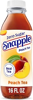 Snapple Zero Sugar Peach Tea, 16 fl oz Recycled Plastic Bottle