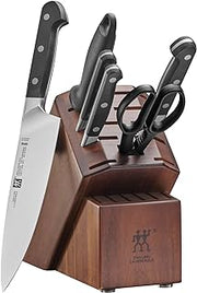 J.A. Henckels 7-pc ZWILLING Pro Knife Block Set, Black/Stainless Steel