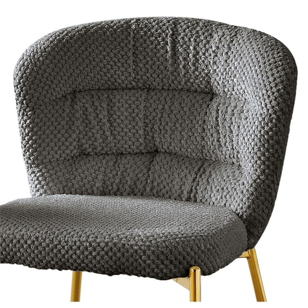 Best Quality Furniture Dark Gray / Gold / Contemporary / 1 Fabric