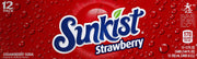 Sunkist Strawberry Soda – red, Pack of 12