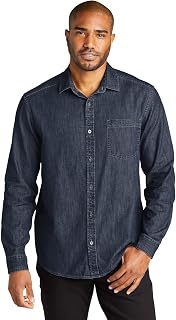 Port Authority Men's Long Sleeve Perfect Denim Shirt
