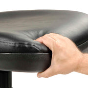 Interion Armless Task Stool with 24" to 29" Pneumatic by Global Industrial – 23.66"L x 23.66"W x 12.32"H, Black, Model 571119